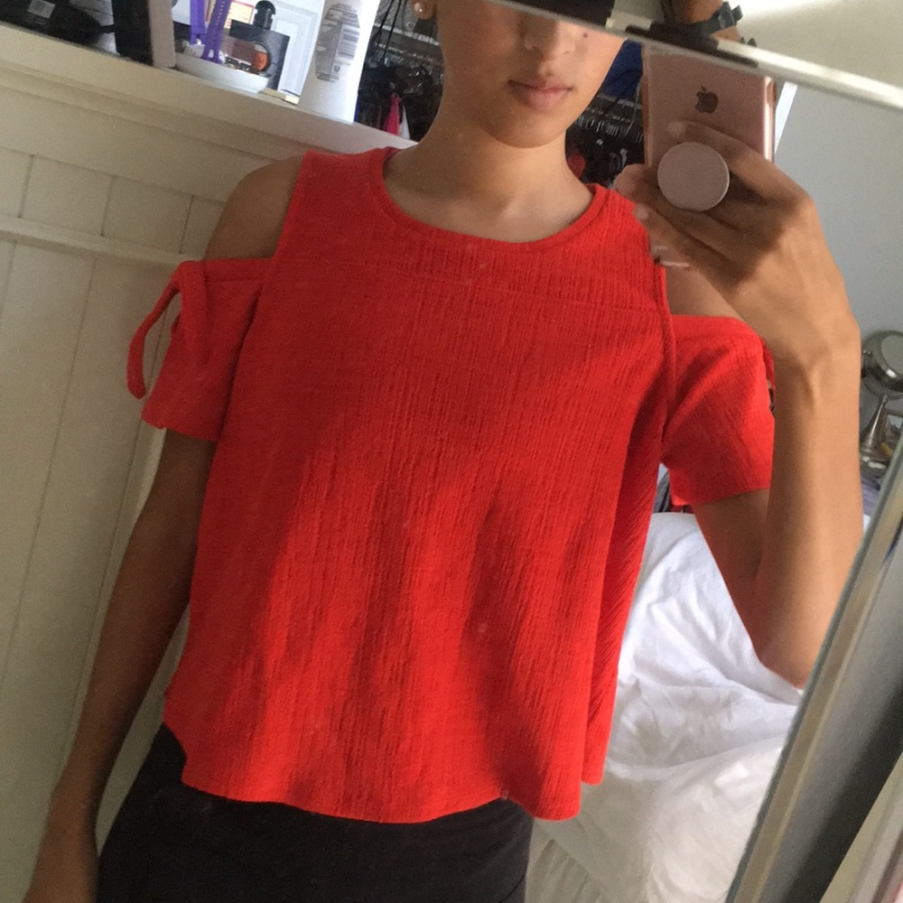 Madewell open shouldered top